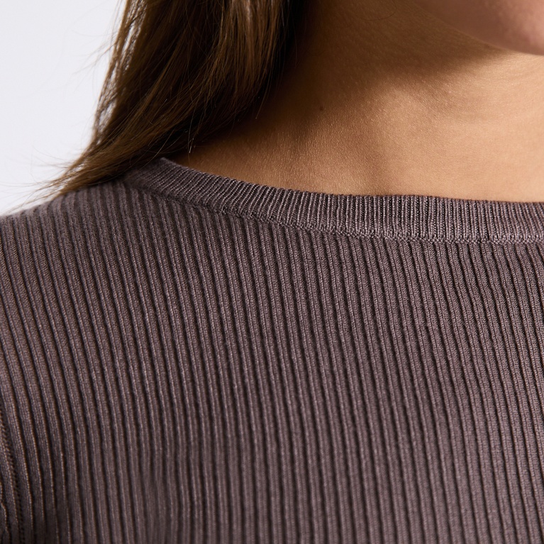 Rib-knit sweater "Laila" Beige